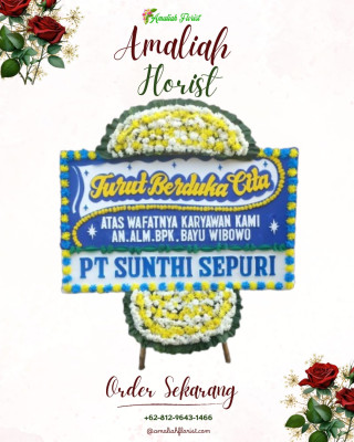 Papan Bunga Duka di Siantar Barat