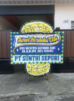 Papan Bunga Duka di Siantar Barat