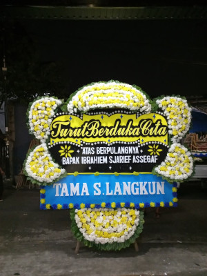 Papan Bunga Duka di Siantar Barat