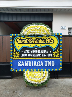 Papan Bunga Duka di Siantar Barat